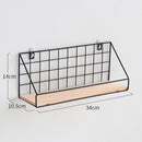 Dimension of wall hanging shelves