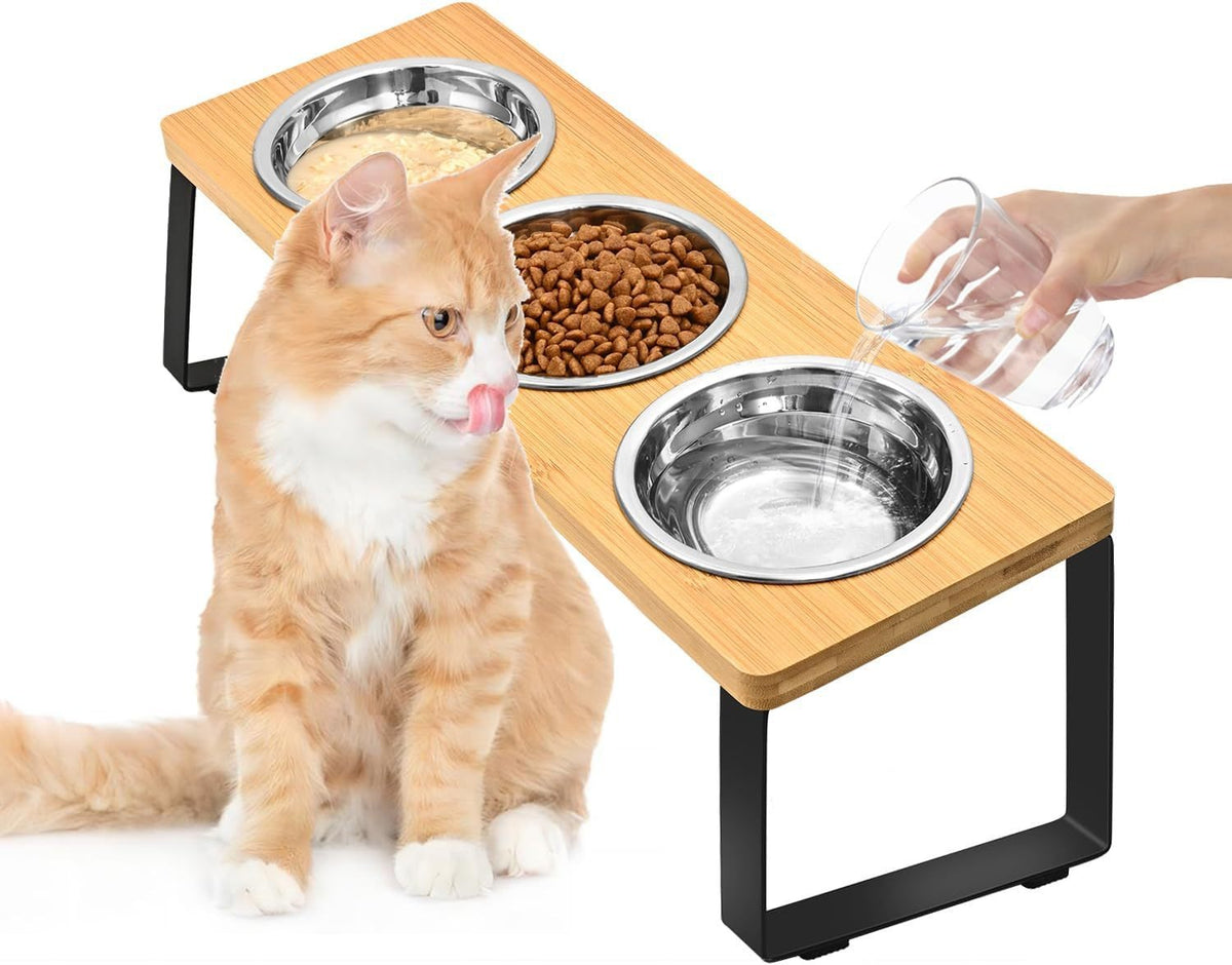 Wooden Pet Feeding Rack #NEO12486