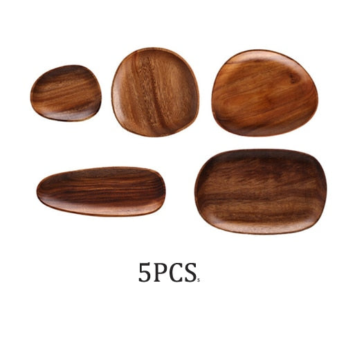 Lovesick Wood Tableware Set – Natural Wooden Dish and Bowl Collection VEV44053
