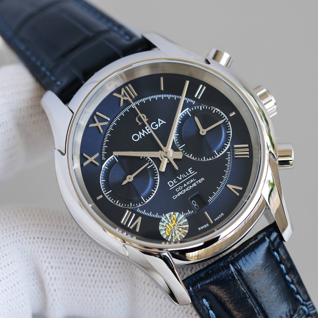DE VILLE CO-AXIAL 42MM CHRONOGRAPH STEEL CASE