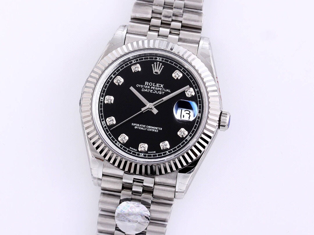 DATEJUST 41MM STAINLESS STEEL DIAMOND NUMERALS