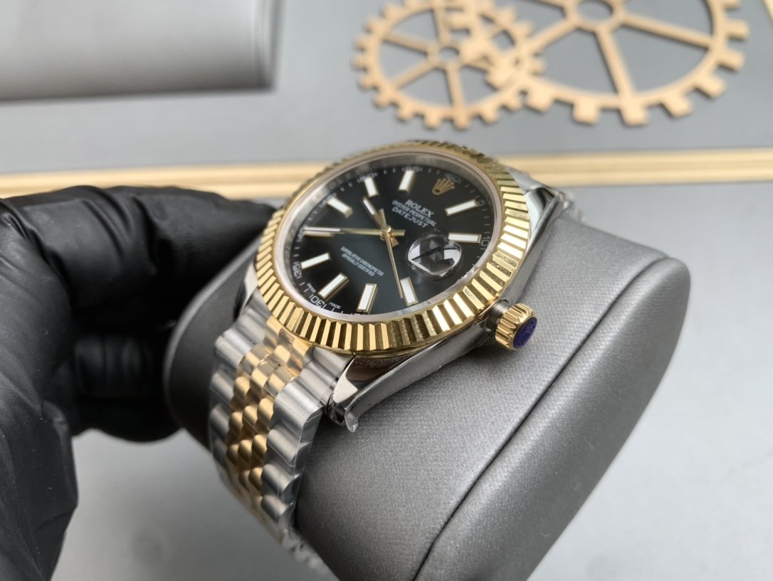 DATEJUST II 41MM TWO-TONE BLACK DIAL