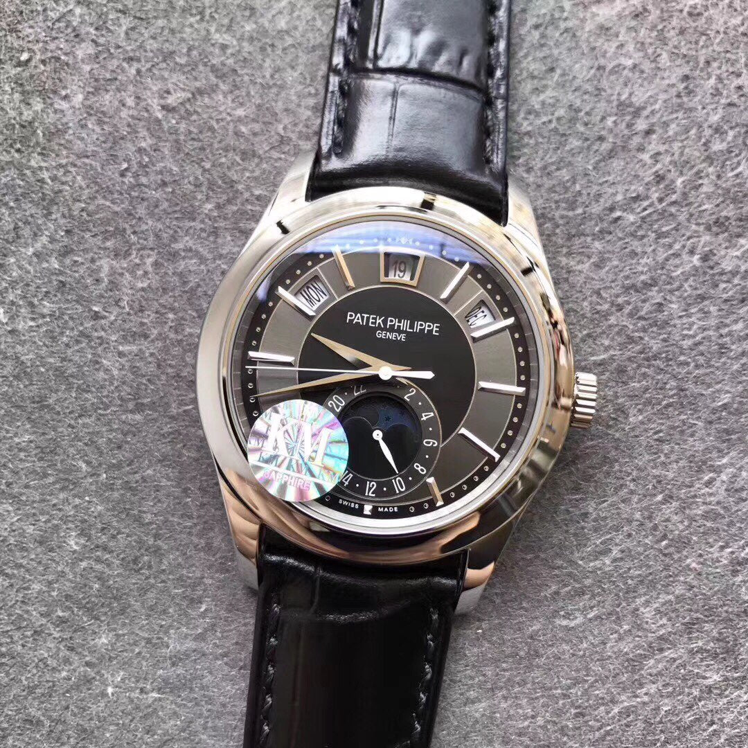 PATEK ANNUAL CALENDAR STEEL CASE BLACK DIAL