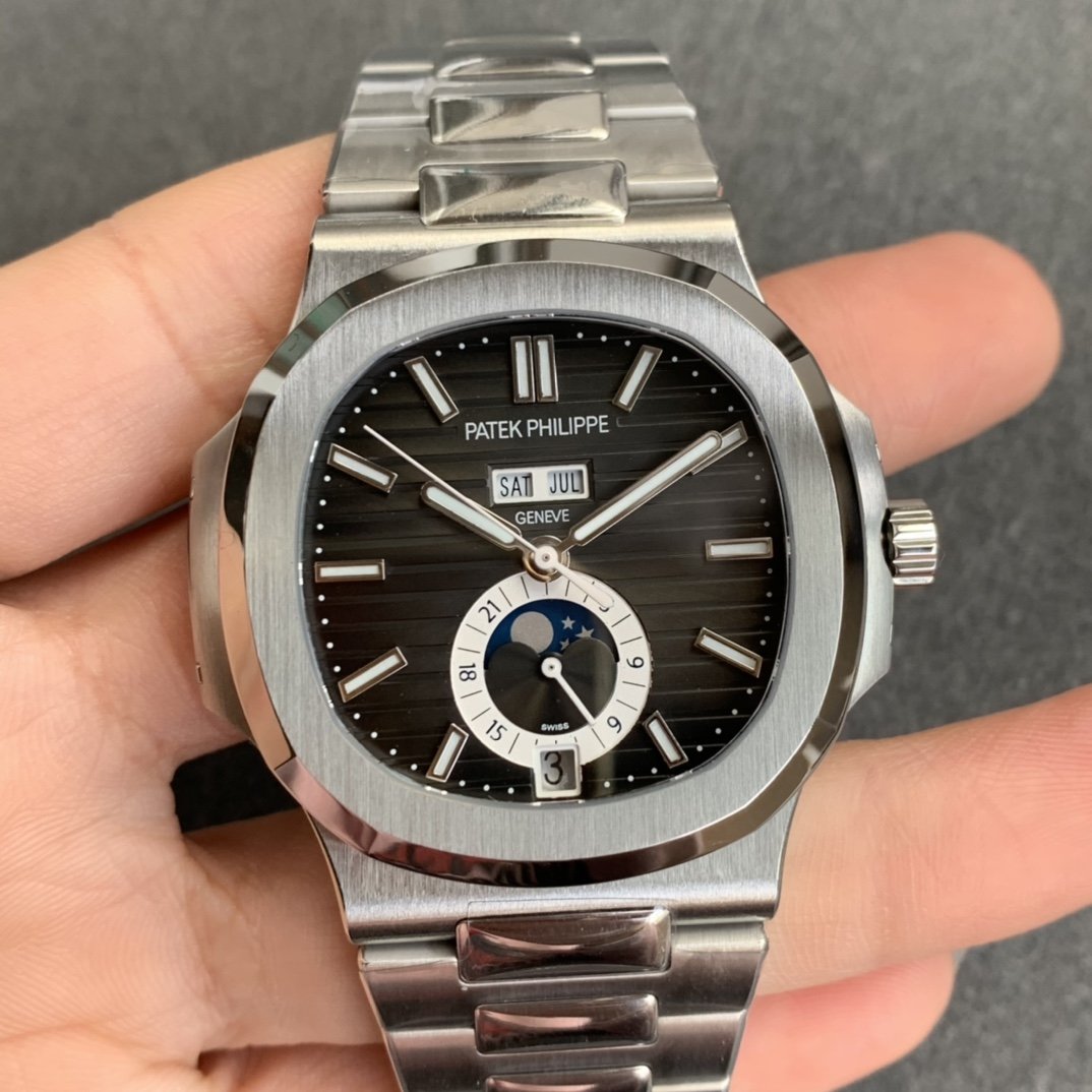 PATEK ANNUAL CALENDAR MOONPHASE BLACK DIAL