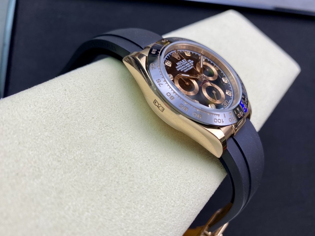 DAYTONA ROSE ROSE GOLD 40MM CERAMIC DIAMOND NUMERALS
