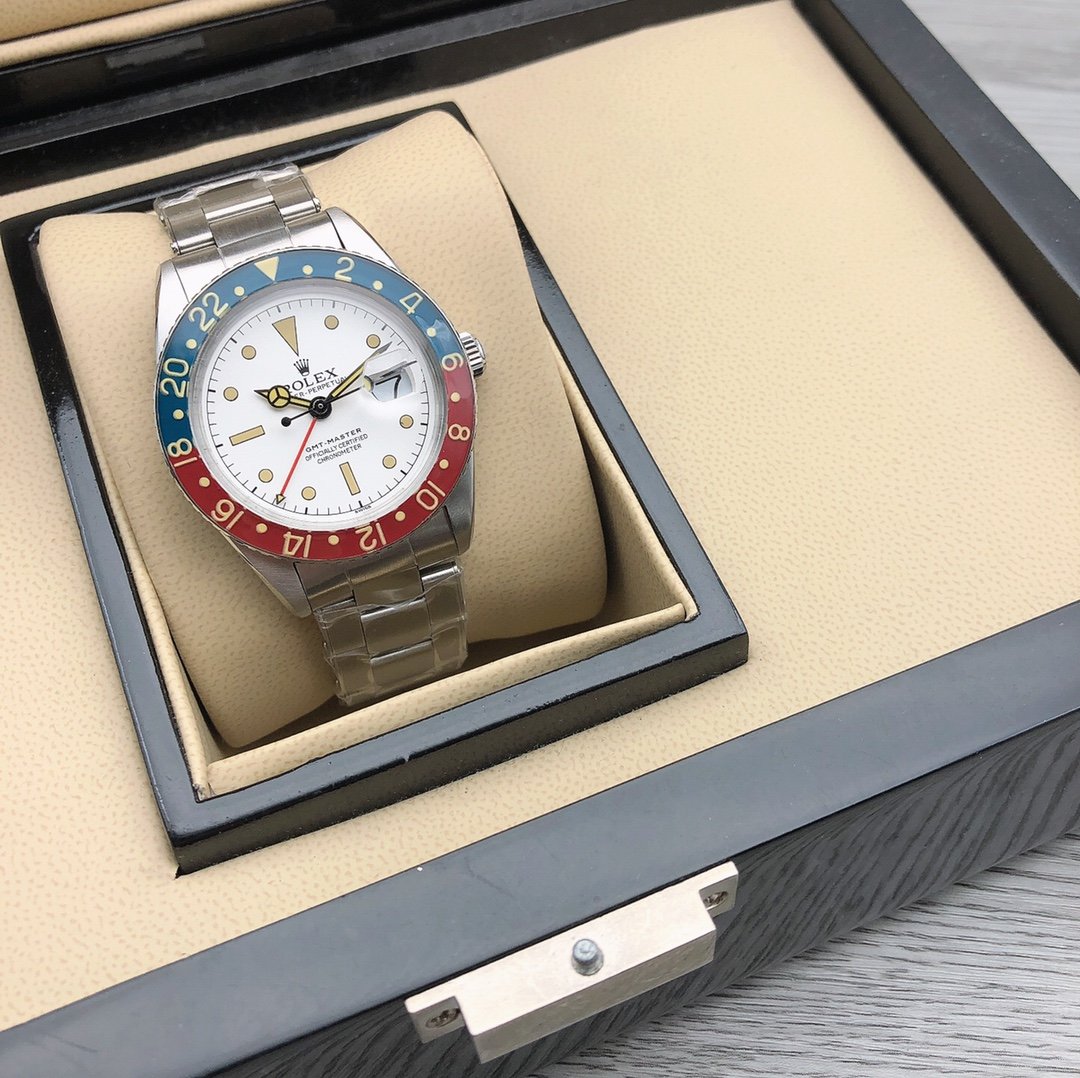 GMT-MASTER VINTAGE PEPSI 40MM WHITE DIAL