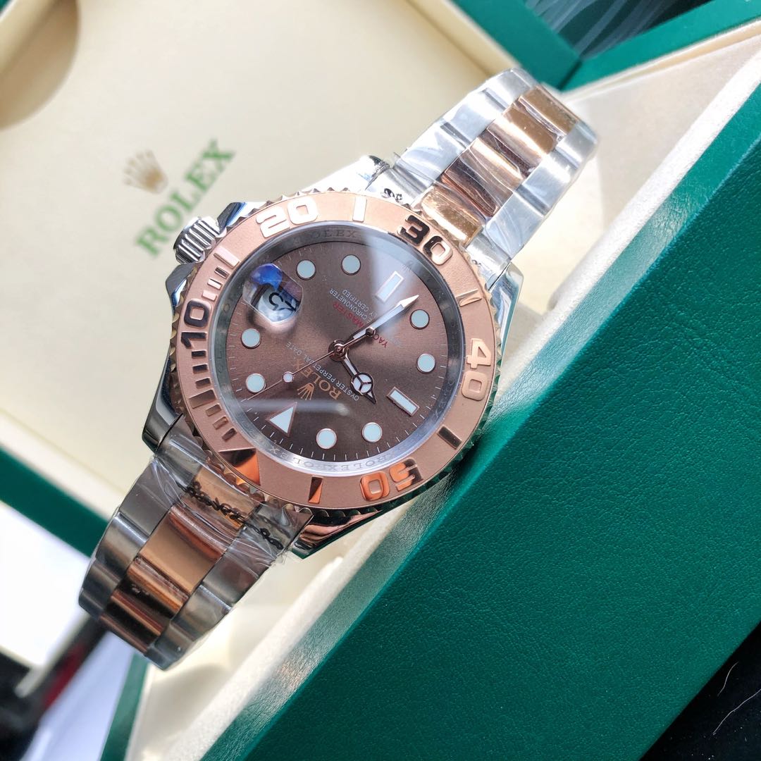 YACHT-MASTE EVEROSE GOLD BROWN DIAL