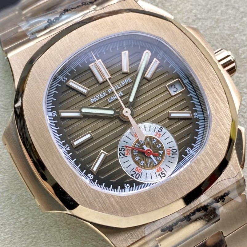 PATEK NAUTILUS 5980/1R-001 CHRONOGRAPH BROWN DIAL