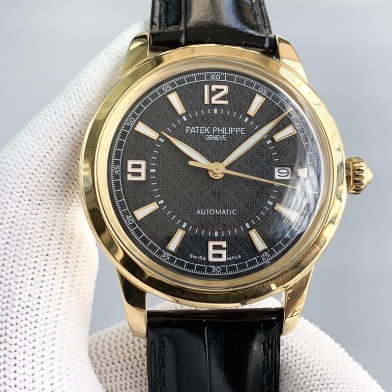 PATEK CALATRAVA 40 GOLD CASE BLACK DIAL