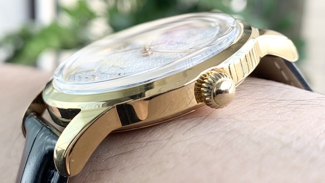 PATEK CALATRAVA 40 GOLD CASE BLACK DIAL