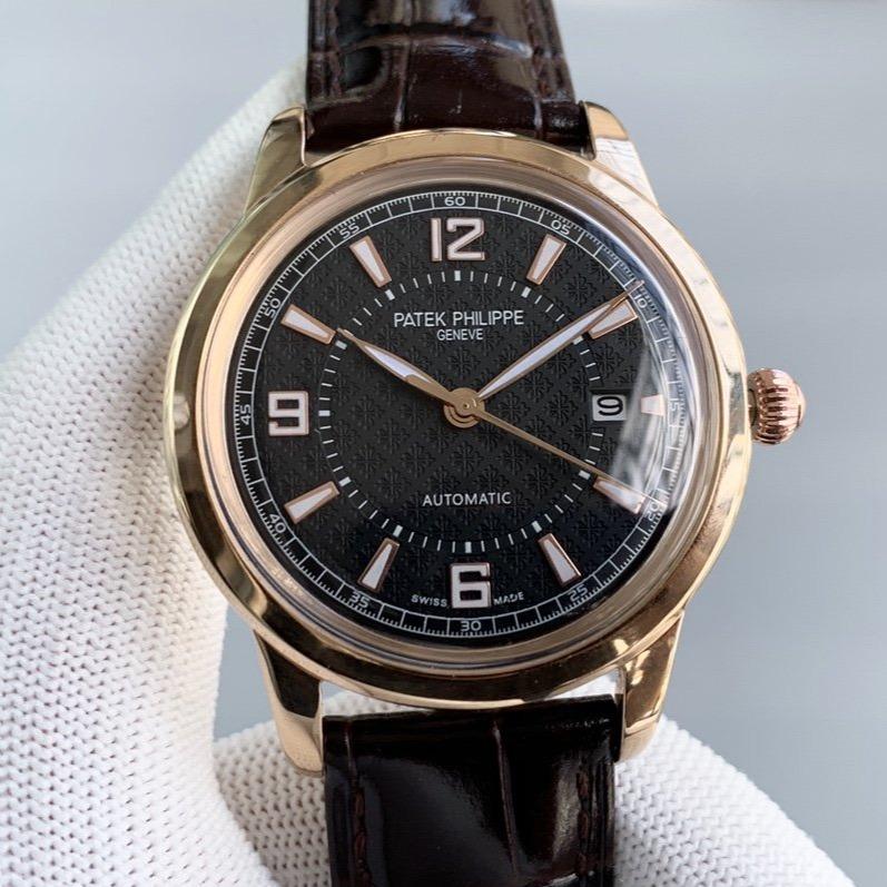 PATEK CALATRAVA 40 ROSE GOLD CASE BLACK DIAL