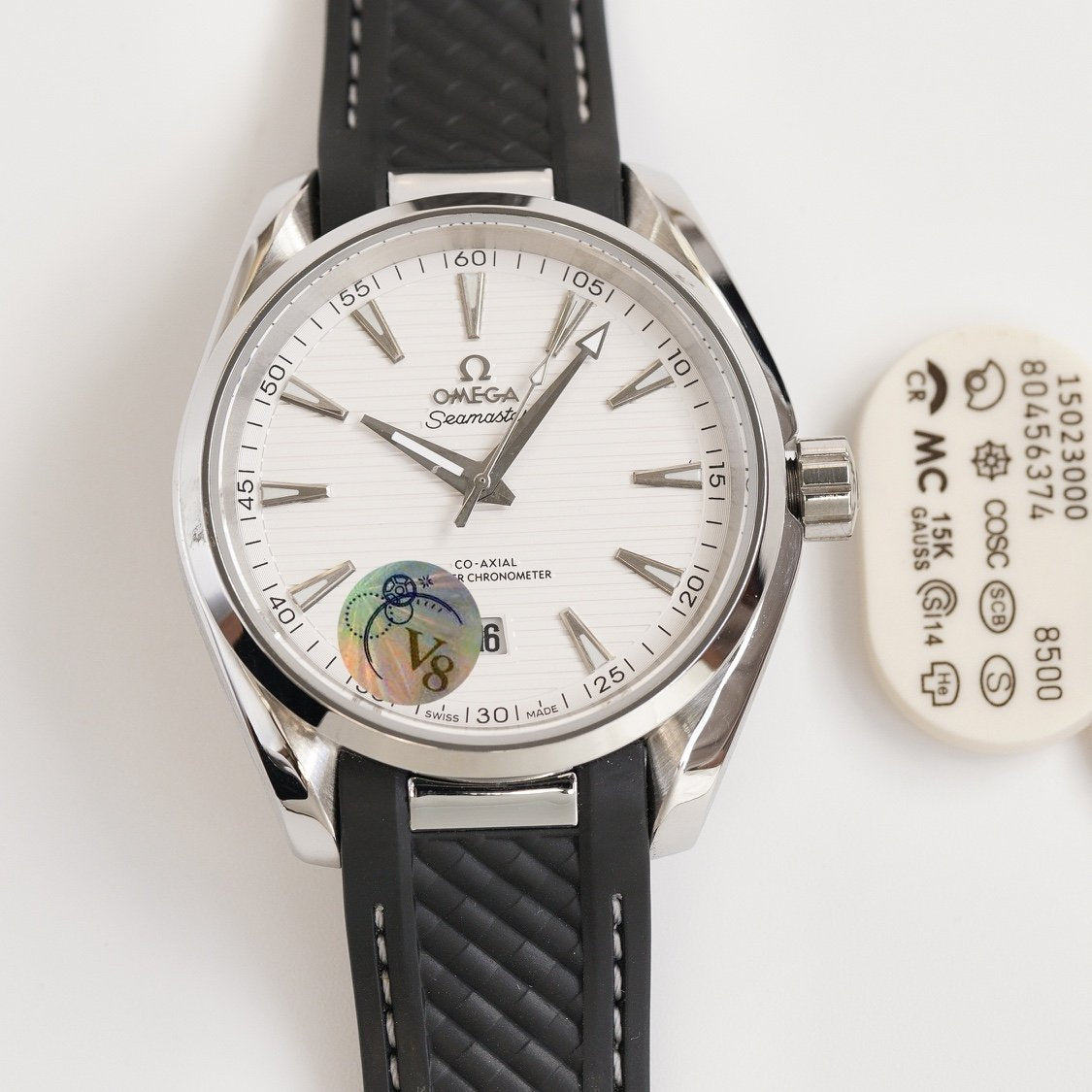 SEAMASTER AQUA TERRA 41MM STEEL CASE RUBBER STRAP