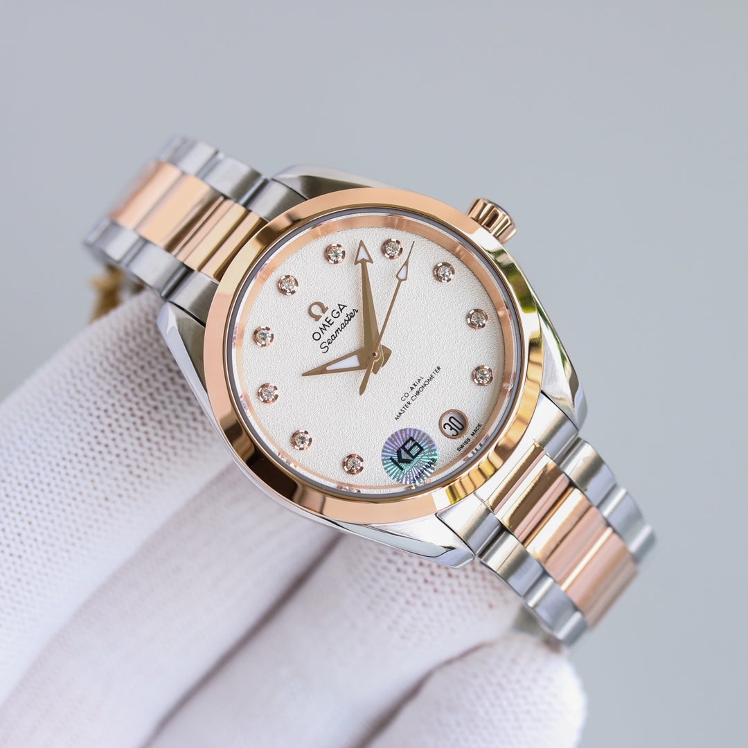 SEAMASTER CO-AXIAL 34MM ROSE GOLD STEEL