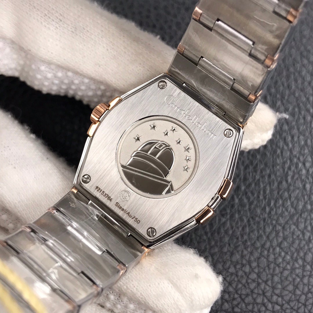 CONSTELLATION 27MM QUARTZ GOLD STEEL MOP DIAL