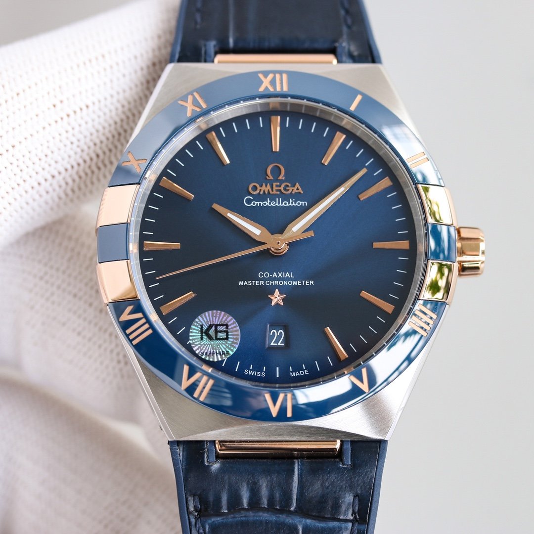 CONSTELLATION 41MM BLUE DIAL LEATHER