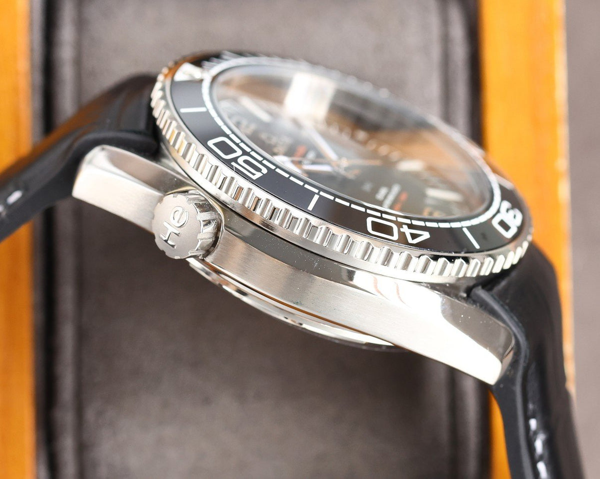 SEAMASTER PROFESSIONAL PLANET OCEAN 600M BLACK CERAMIC LEATHER