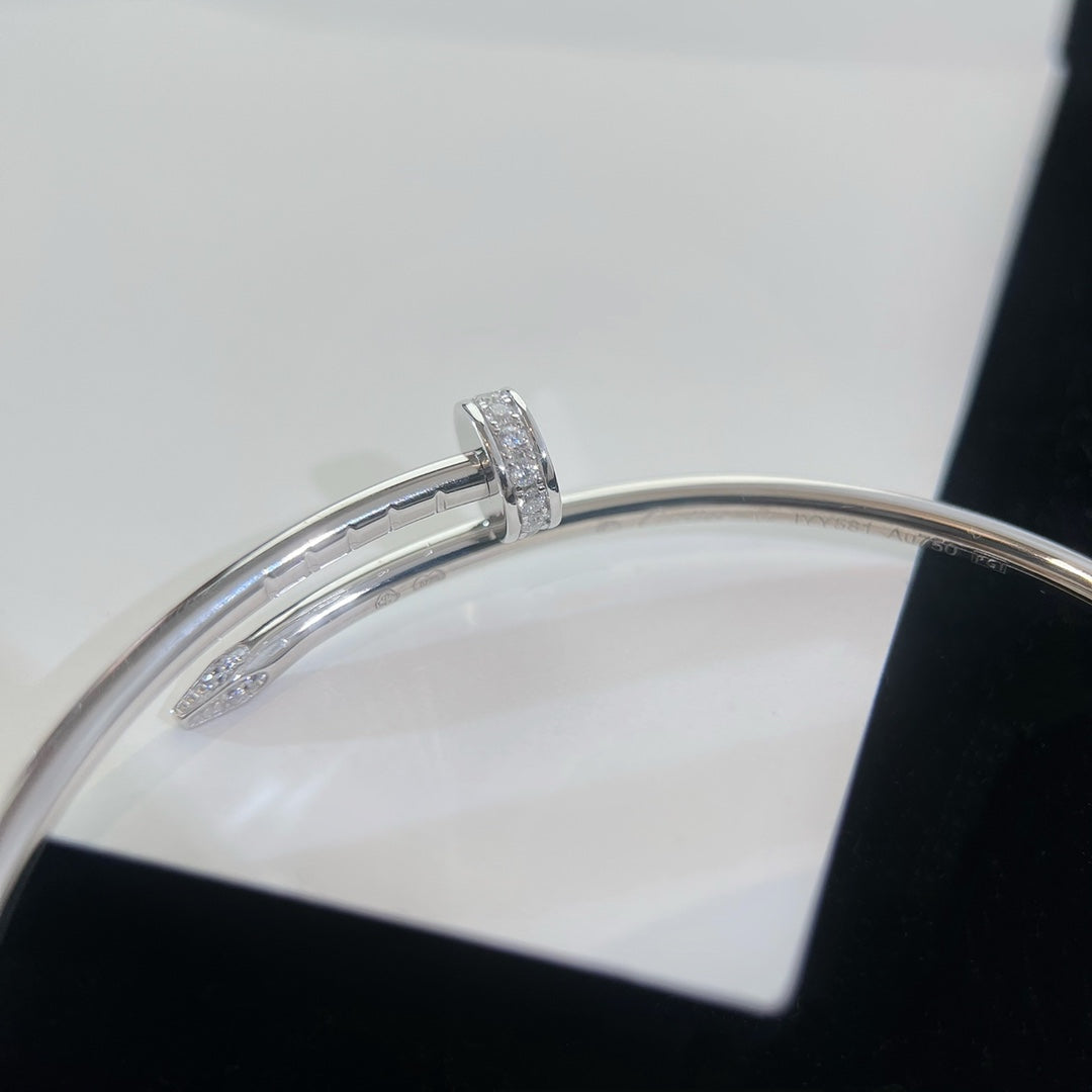 JUSTE BRACELET 2.5MM SILVER DIAMOND