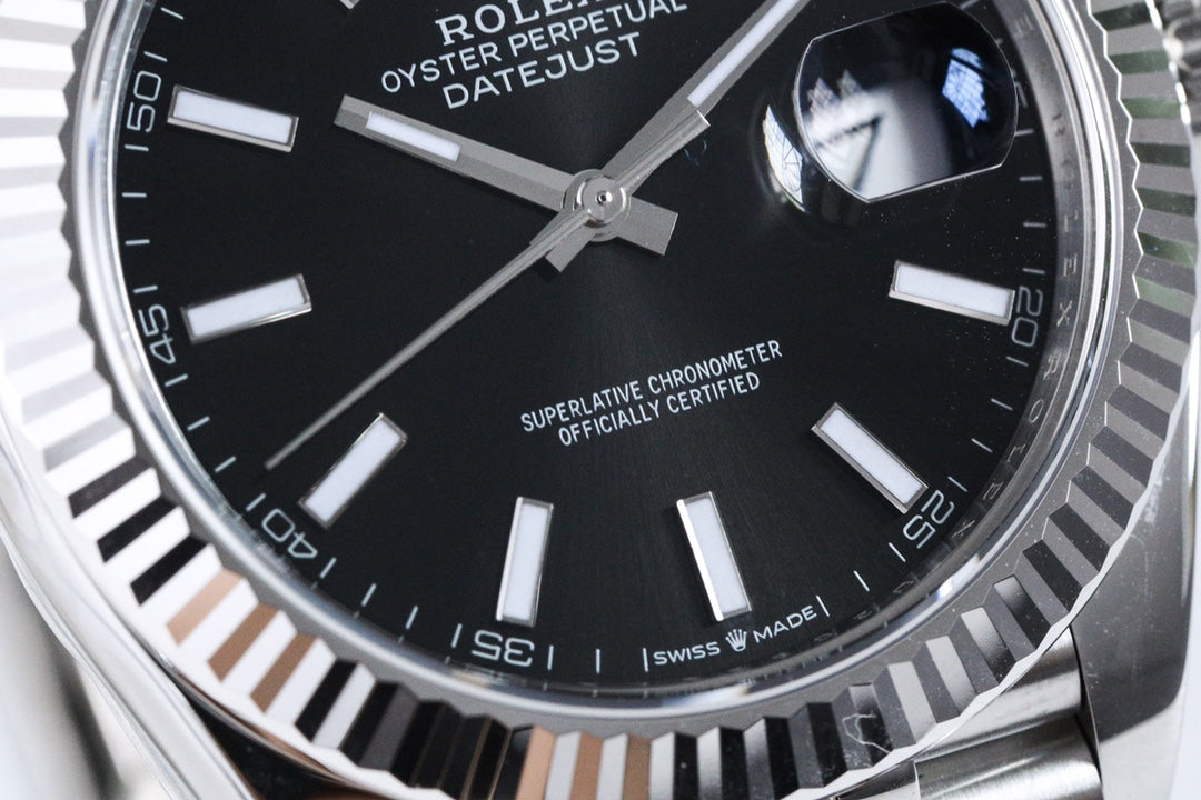 DATEJUST 41MM SILVER BLACK DIAL