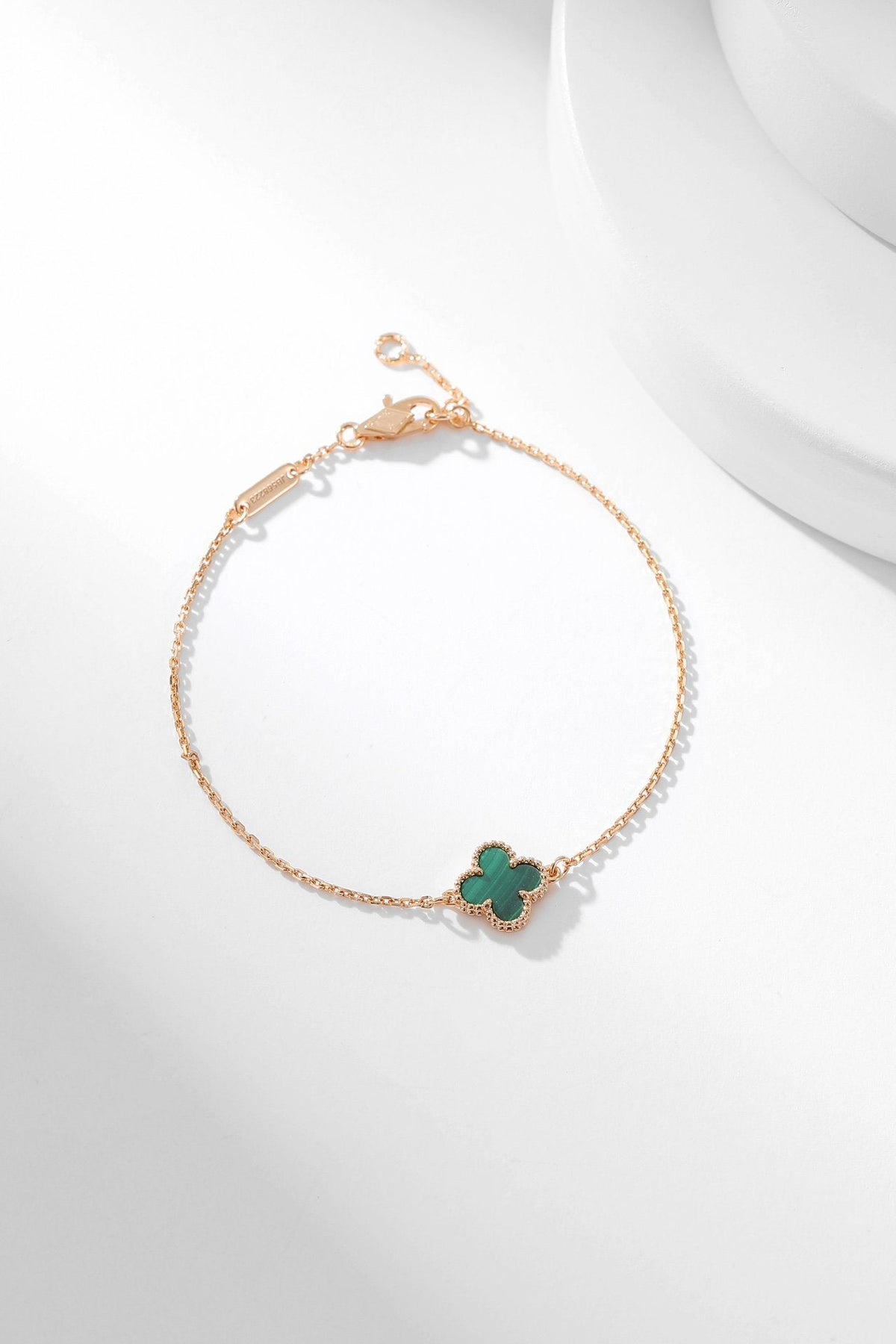 CLOVER BRACELET MALACHITE 1 MOTIF