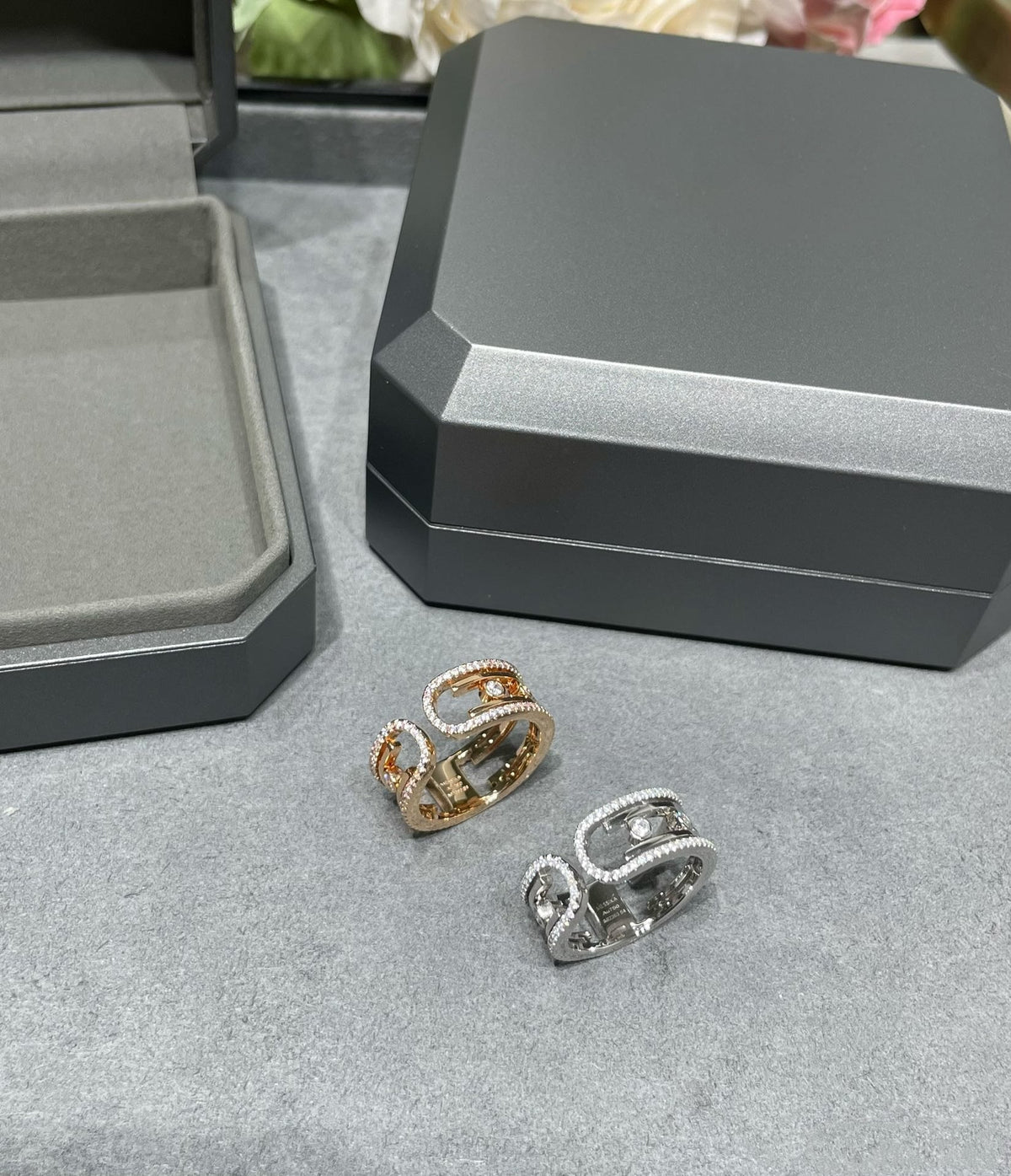 MOVE 10TH DIAMOND OPEN RING