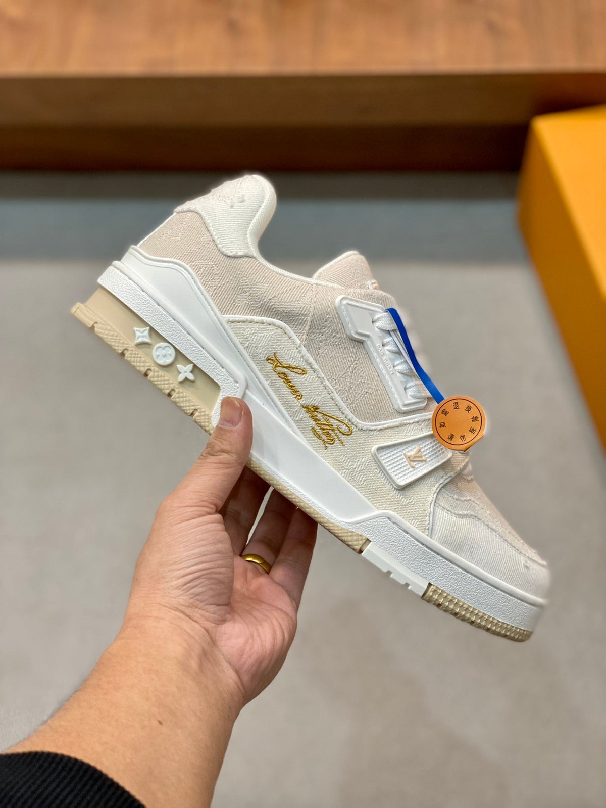LV TRAINER SNEAKER MONOGRAM BEIGE