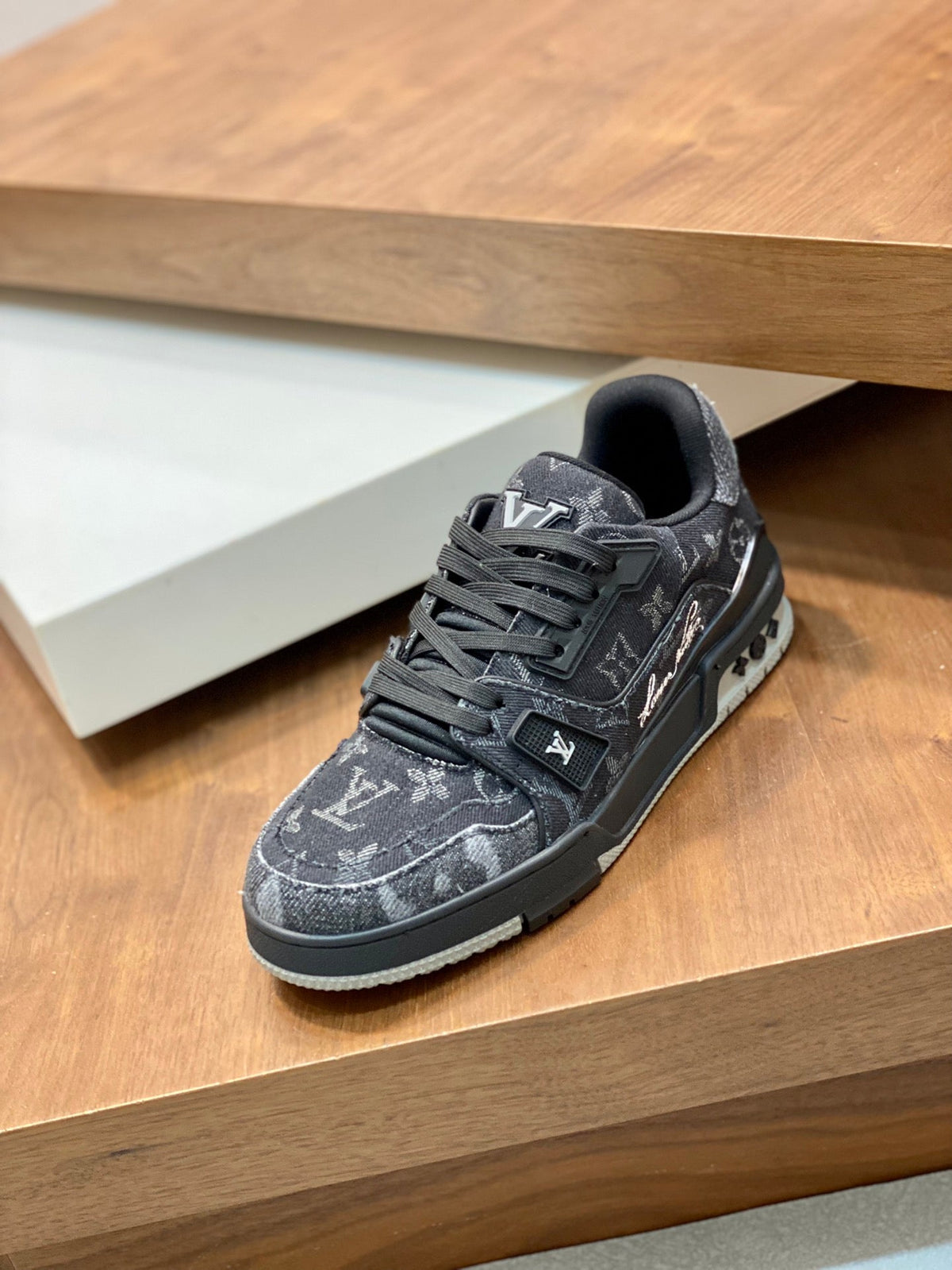 LV TRAINER SNEAKER MONOGRAM BLACK