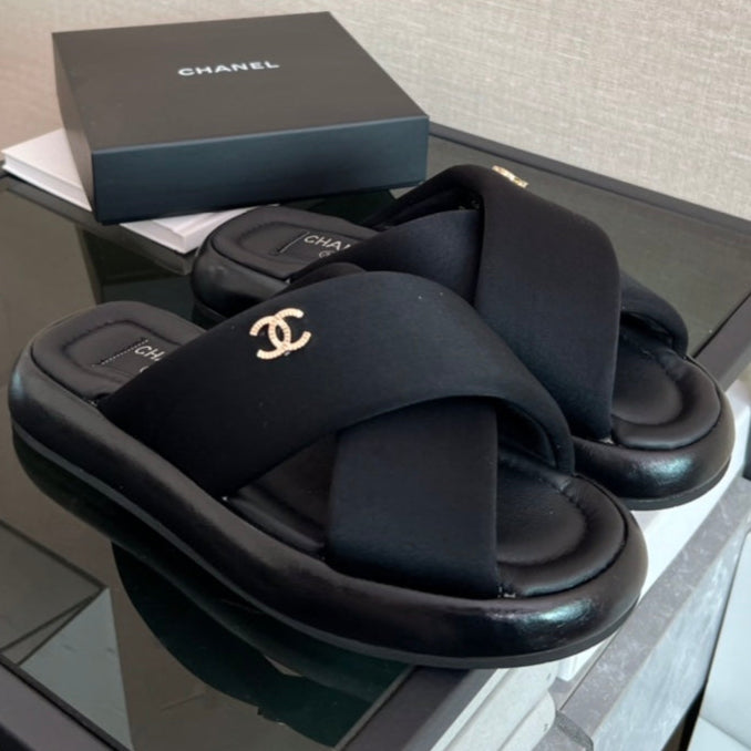 CC Sandal Black Lambskin 173046