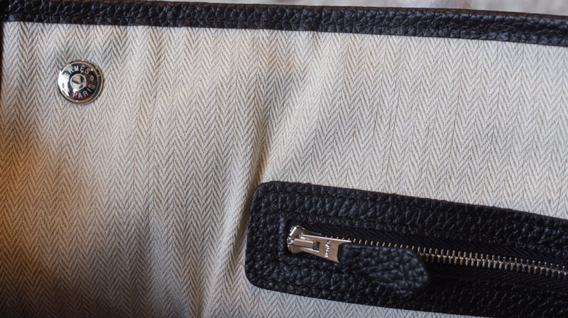 HM GARDEN PARTY 30 BLACK CALFSKIN