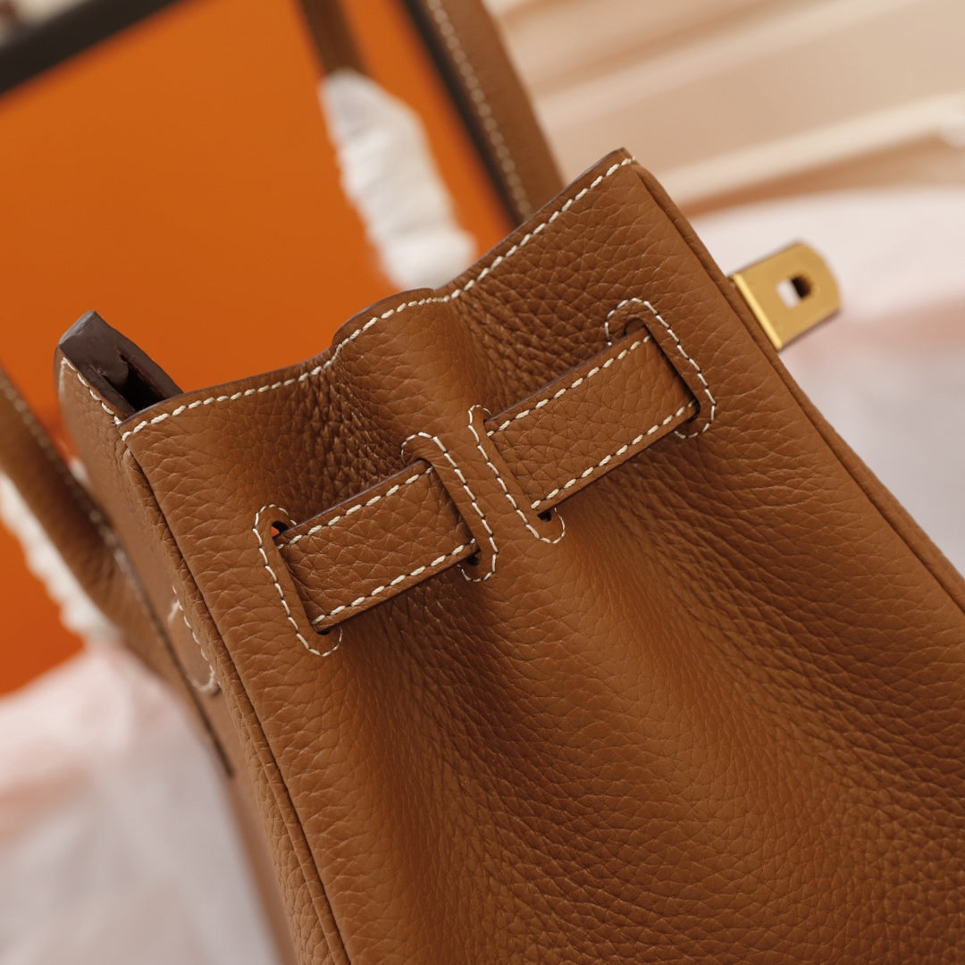 HM BIRKIN BAG 30 BROWN TOGO GOLD HARDWARE