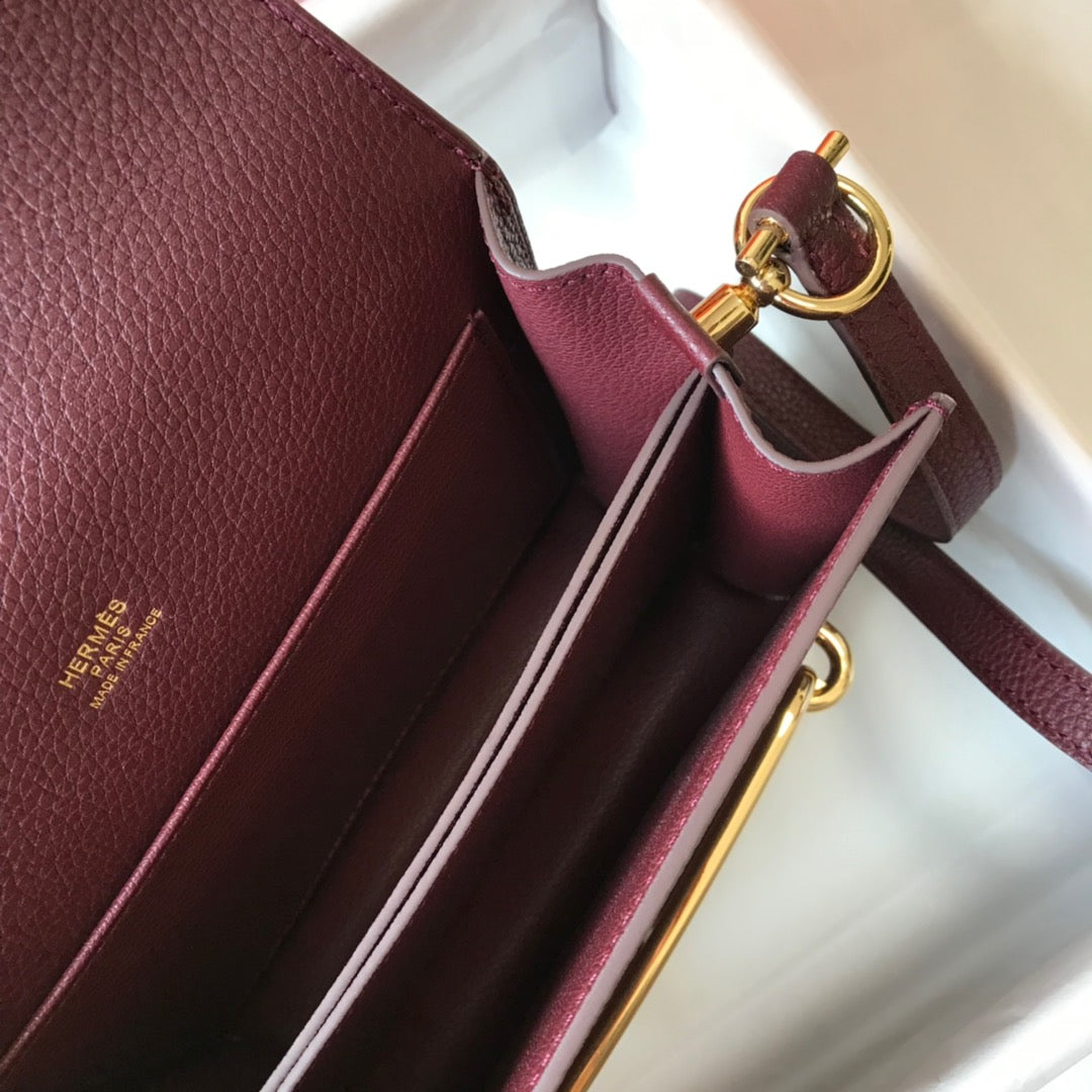HM SAC ROULIS 19 WINE TOGO LEATHER