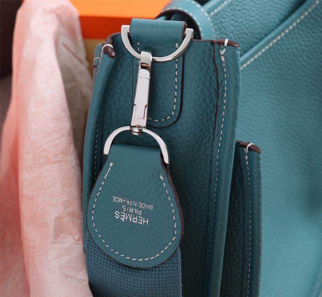 HM EVELYNE BAG 28 SAPPHIRE TOGO