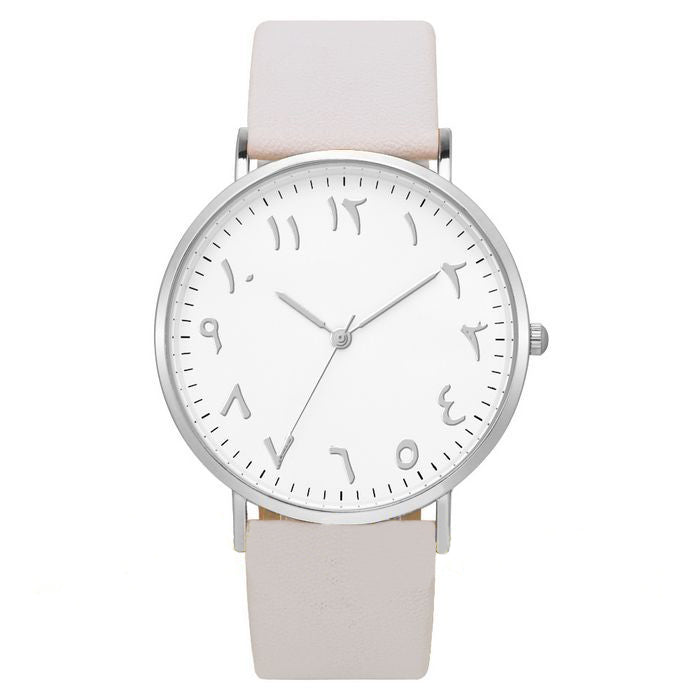 Arabic Number Luxury Womens Watch - Elegant Metal Case Design