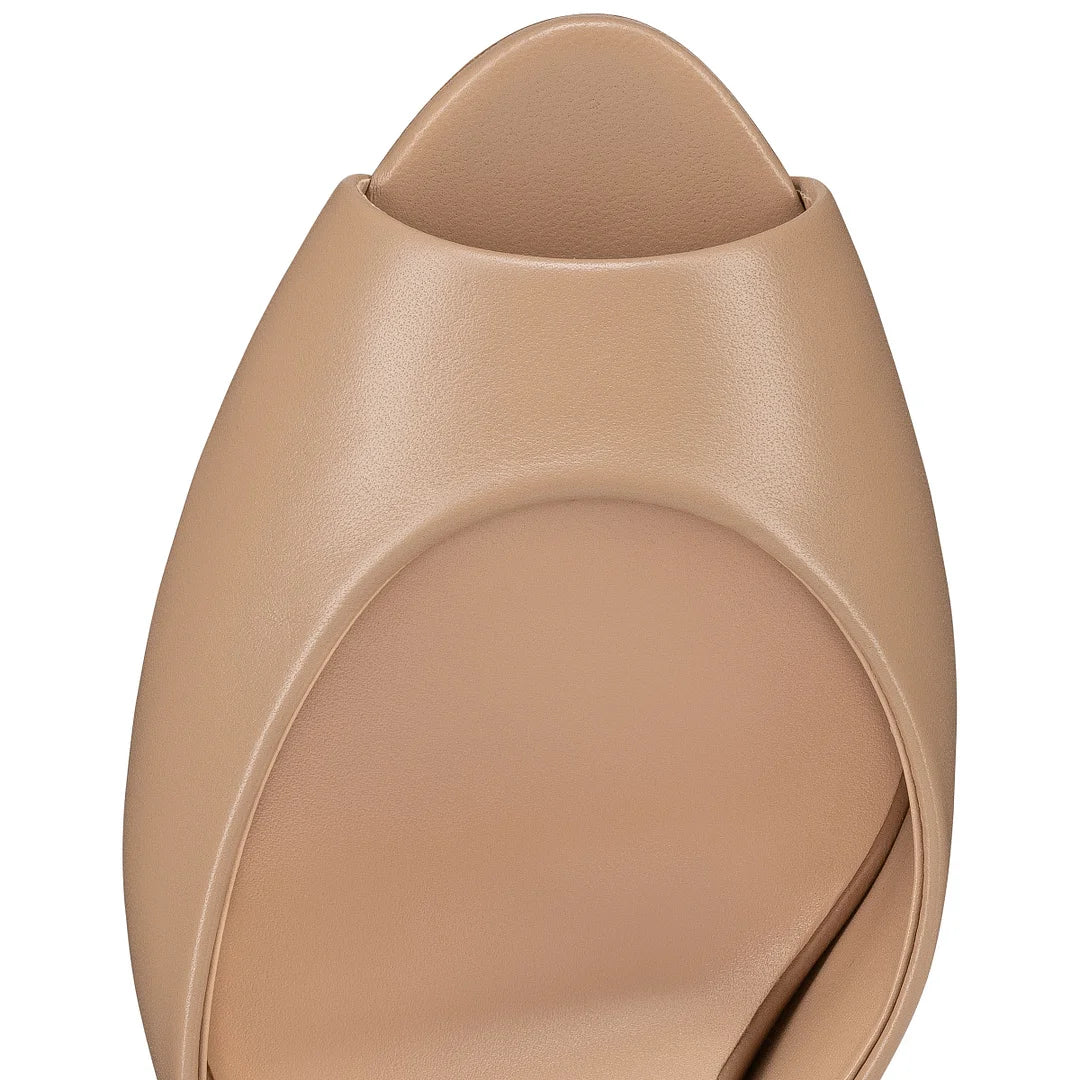 CL 26ss High Heel Mules 85 Smooth Leather
