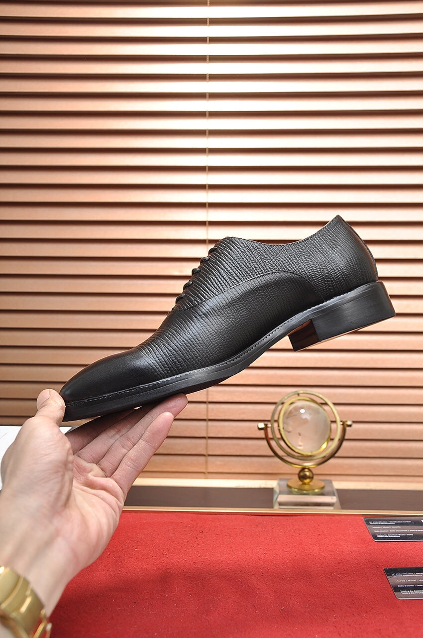 GG Men's Dress Shoe Black Cowhide 499524