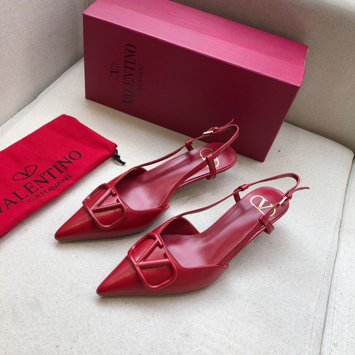 Valentino Slingback Pump 40mm Sheepskin