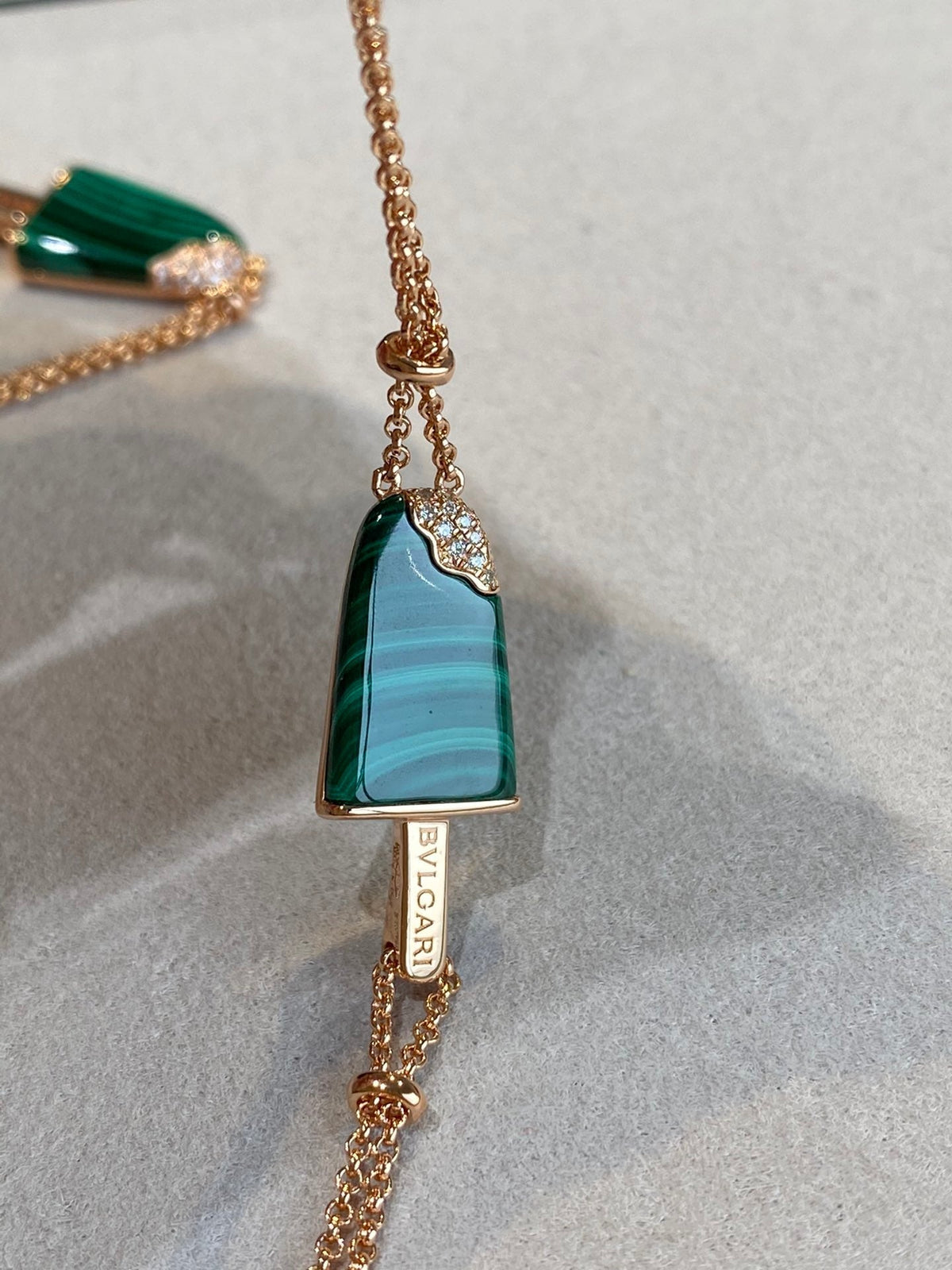 BVL ICE CREAM BAR MALACHITE BRACELET