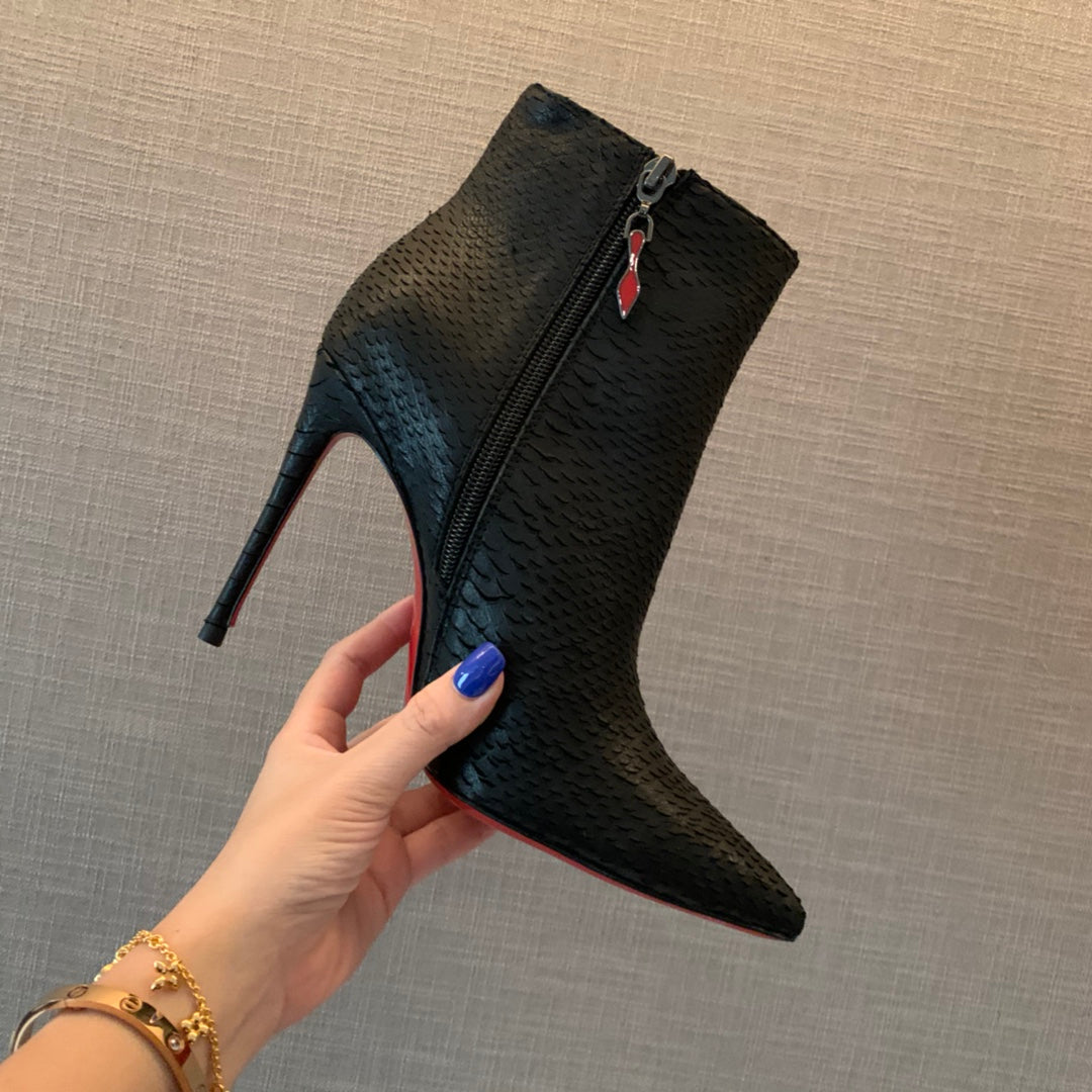 CL So Kate Booty Ankle Boots 85mm Lizzy Leather Black