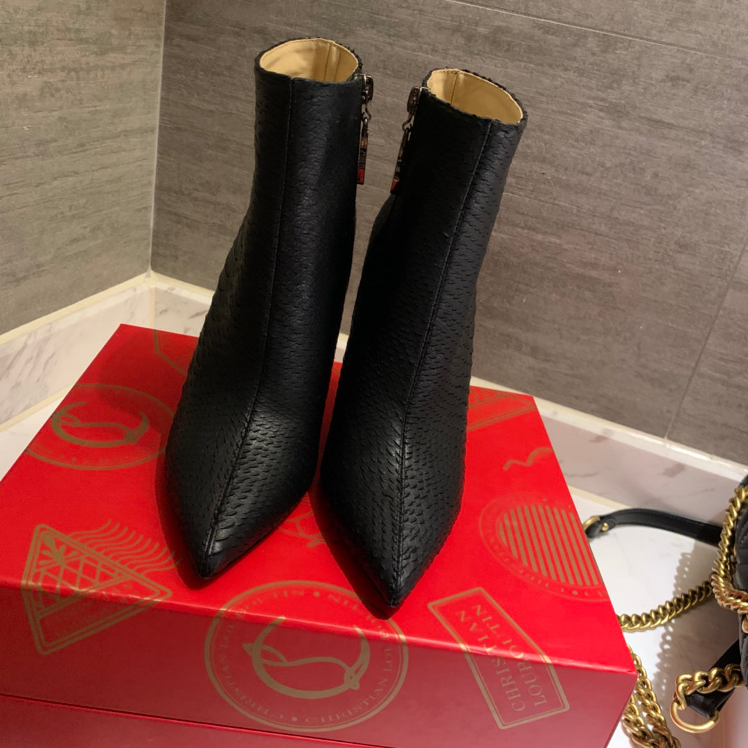 CL So Kate Booty Ankle Boots 85mm Lizzy Leather Black