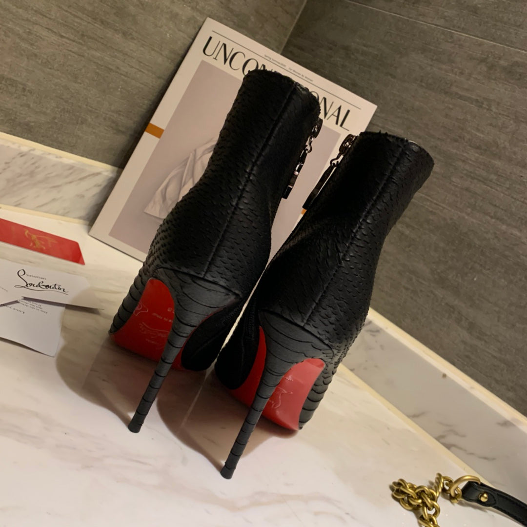 CL So Kate Booty Ankle Boots 85mm Lizzy Leather Black