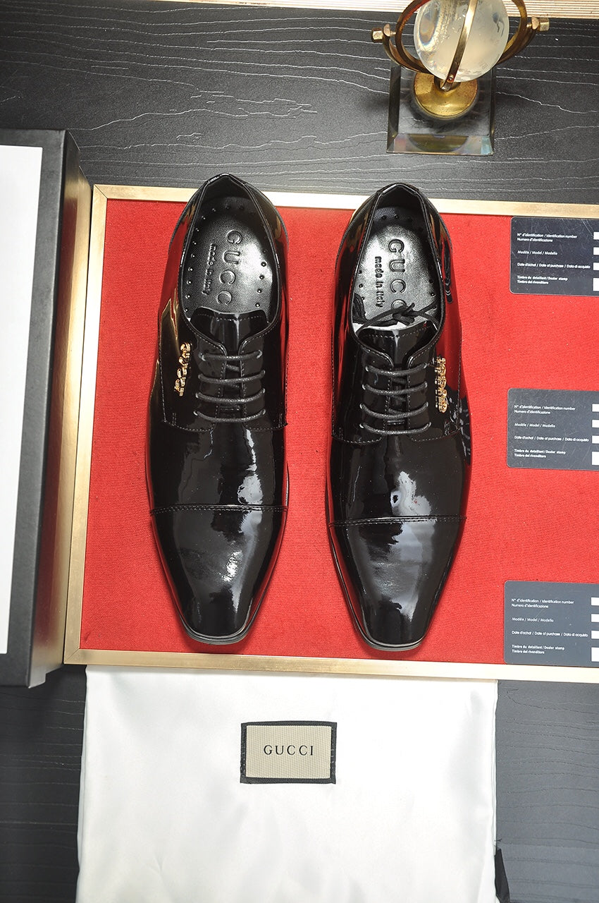 GG Men's Dress Shoe Black Patent Leather 512494