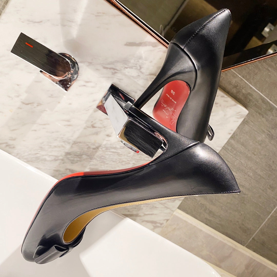 CL Simplenodo Bow Pumps 85mm Nappa Leather Black