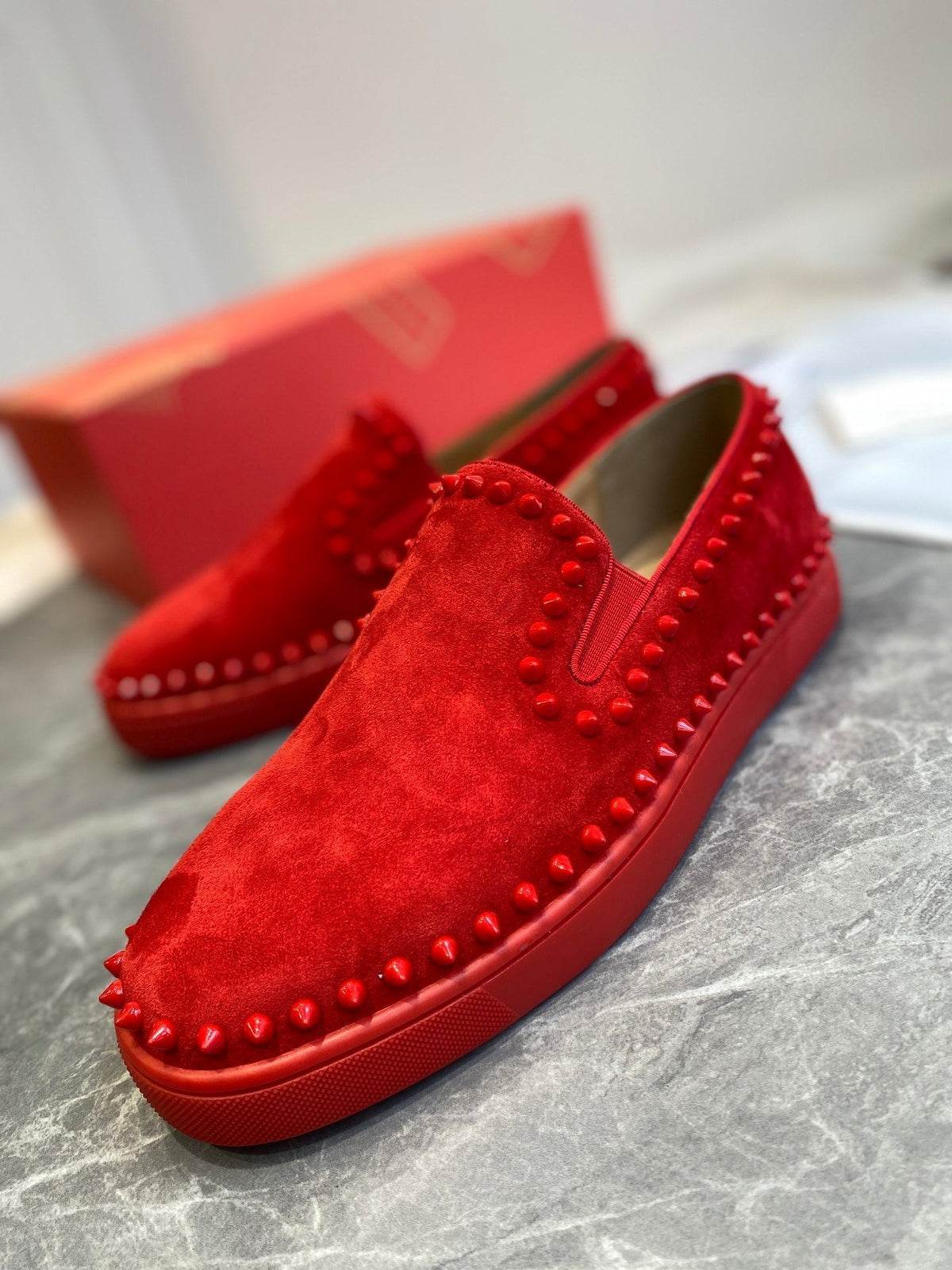 CL Loafers Suede and Spikes 242390
