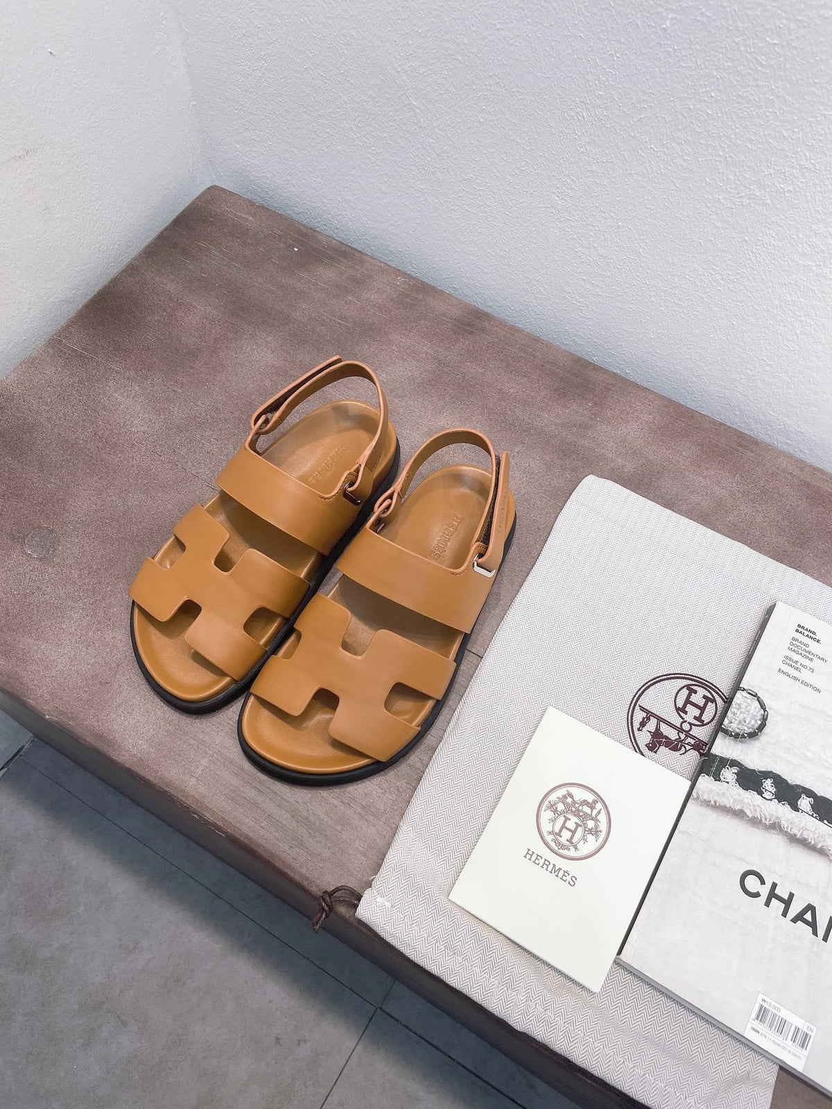 HM GENIUS SANDAL COPPER CALFSKIN