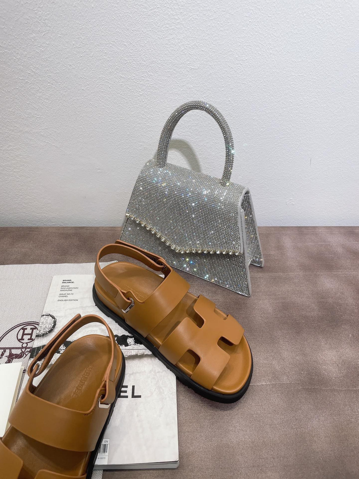 HM GENIUS SANDAL COPPER CALFSKIN
