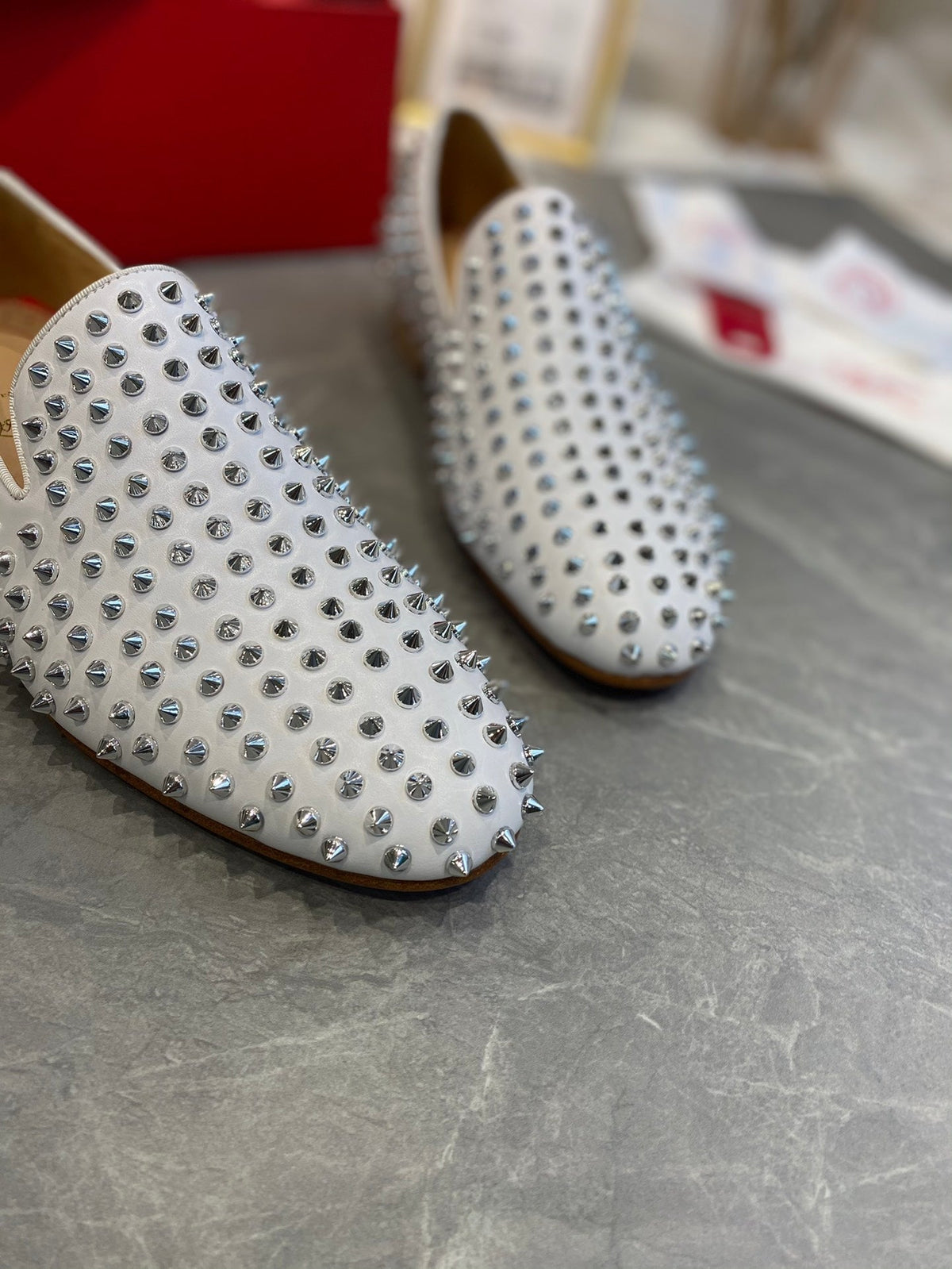 CL Dandelion Spikes Loafers Cowhide and Spikes 242406