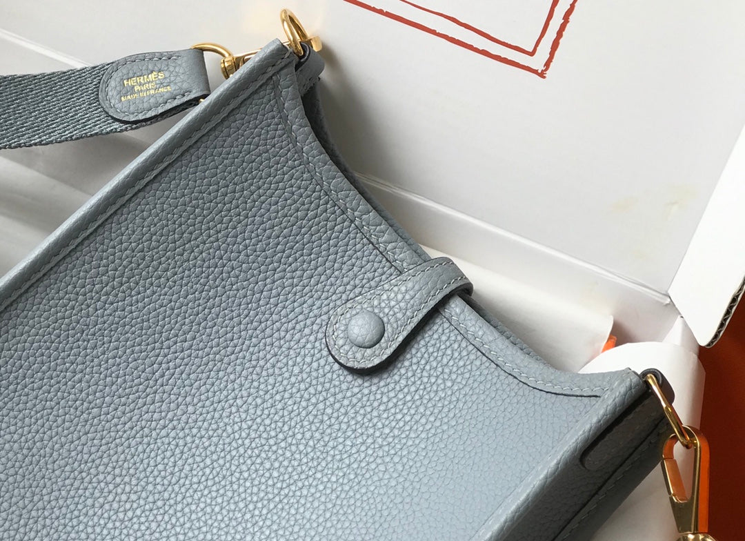 Mini Evelyne 18cm Grey Togo Ghw