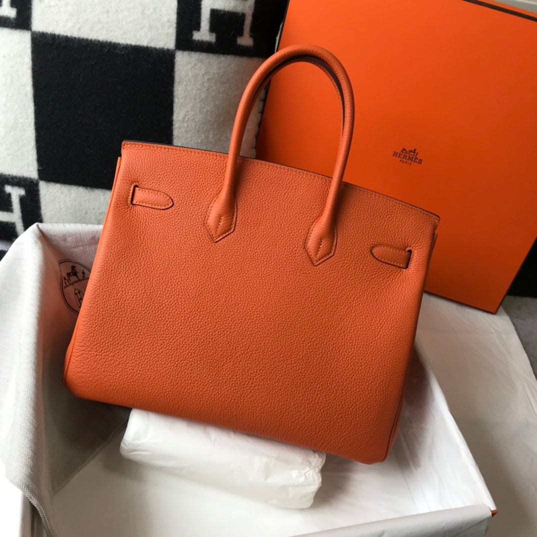 HM BIRKIN 35CM BAG ORANGE TOGO GOLD HARDWARE