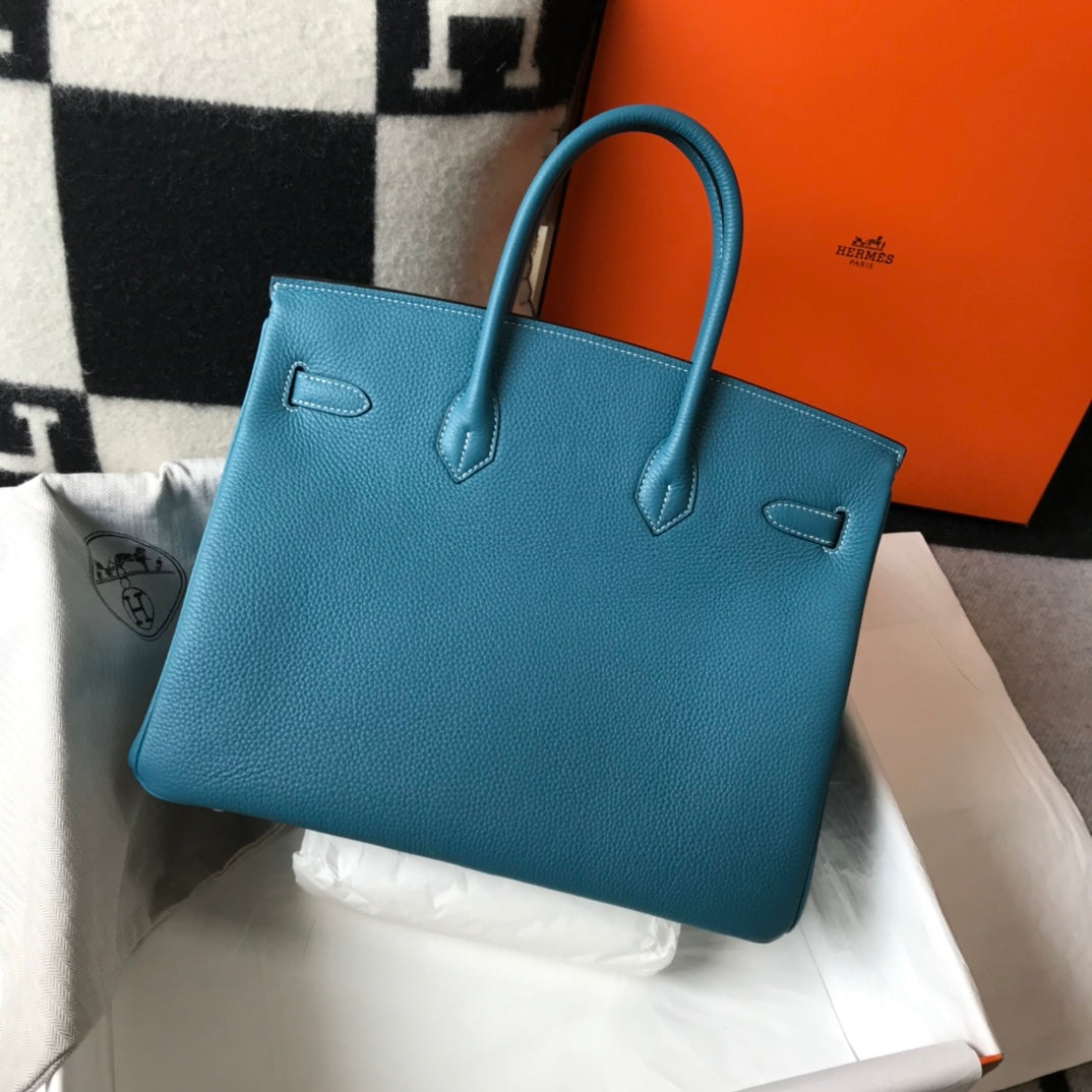 HM BIRKIN 35CM BLUE TOGO LEATHER GOLD HARDWARE