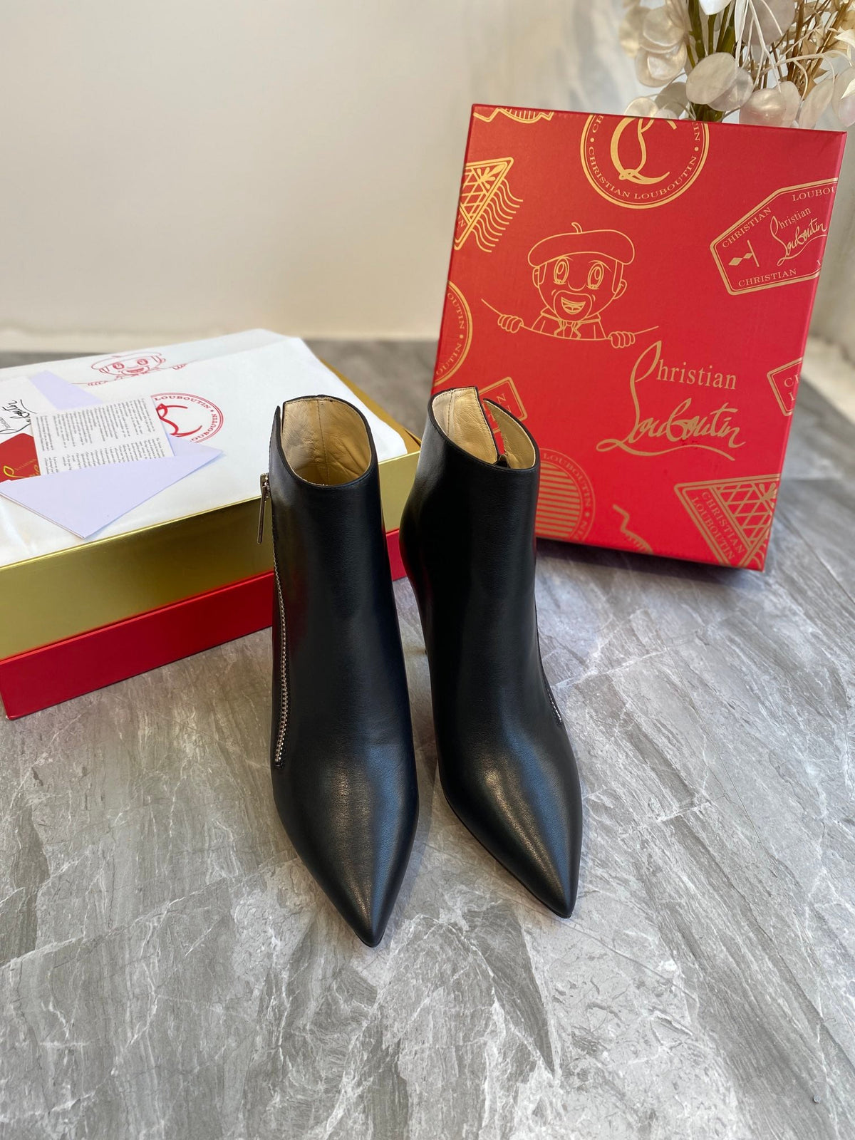CL Birgikate Ankle Boots 85mm Calfskin Black
