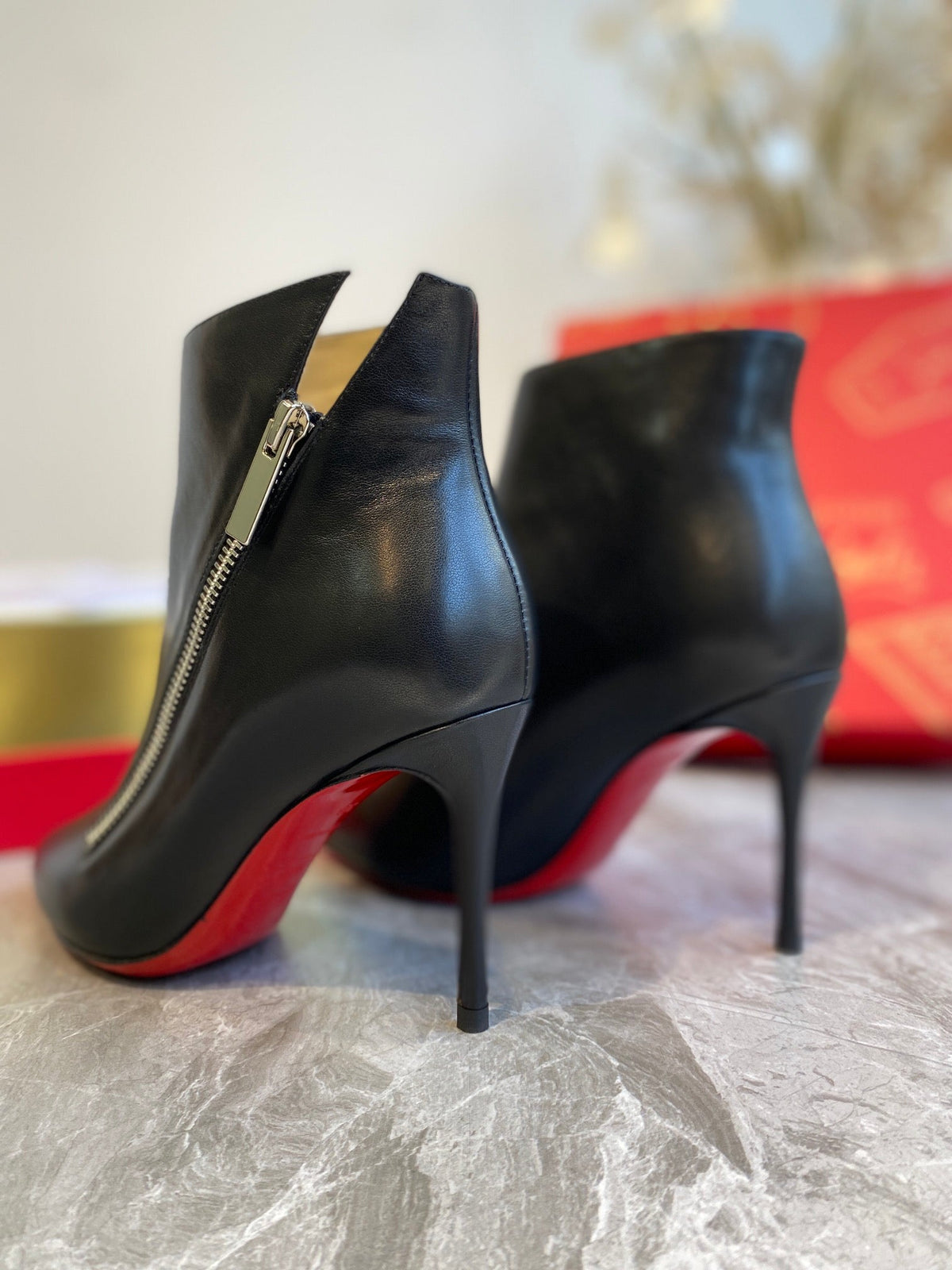 CL Birgikate Ankle Boots 85mm Calfskin Black